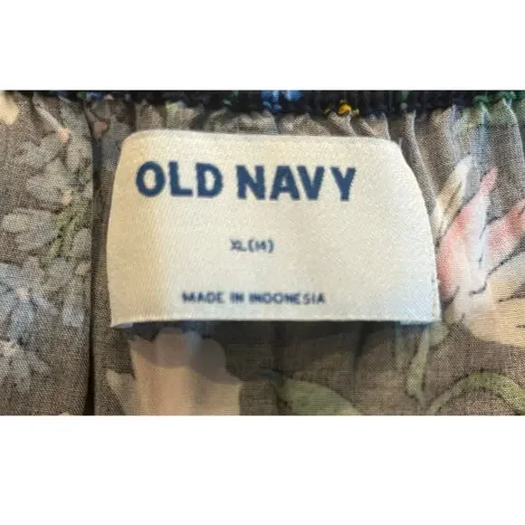 Old Navy Girls’ Floral Sundress Size XL (14) Sleeveless Halter Fit & Flare - Picture 2 of 3